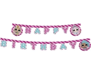 Banner Happy Birthday LOL Glitterati 210cm - Godan