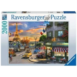 Puzzle 2000 Zachód słońca w Paryżu - Ravensburger
