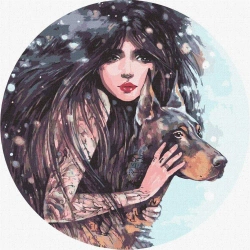 Malowanie po numerach - Dzika wola 40x40cm - Ideyka