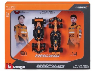 Bburago Model 1:43 McLaren MCL38 2024 2-pak 18-38109