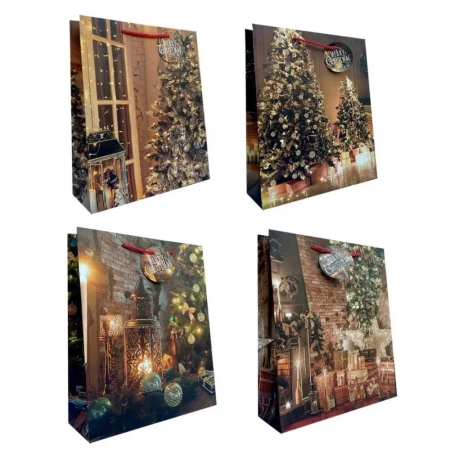 Torebka prezentowa S Boże Narodzenie mix - Ju-Piter