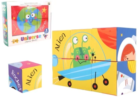 Klocki puzzle dla dzieci 6el MIX - Pro Kids