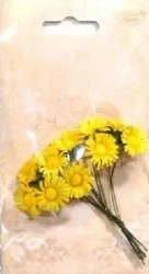 Margerytki papierowe 10szt żólte - Galeria Hobby