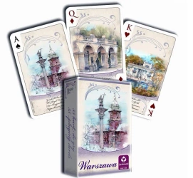 Karty Warszawa Akwarele 1x55 CARTAMUNDI