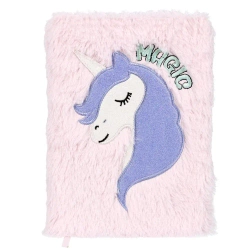 Notes pluszowy pastelowy A5 Unicorn - STARPAK