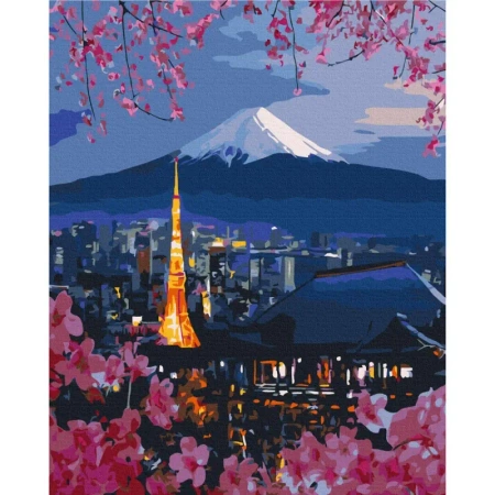 Malowanie po numerach BRUSHME 40x50 cm Podróż po Japonii - BRUSHME