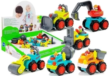 Autko budowlane dla malucha MIX - Leantoys