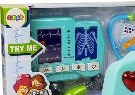 Zestaw lekarski z aparaturą - Leantoys