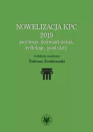 Nowelizacja KPC 2019 - pierwsze doświadczenia, refleksje i postulaty - Opracowanie zbiorowe