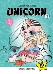 Kolorowanka A4 15 obrazków Jednorożce 1 - Fresh