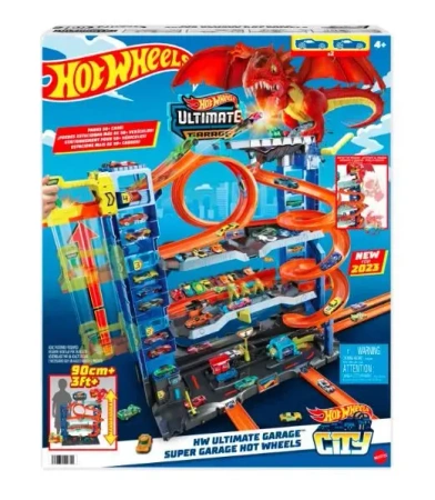 Zestaw City Mega Garaż Atak smoka - Hot Wheels