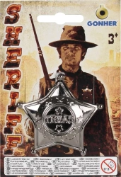 Plastikowa odznaka szeryfa - Gonher