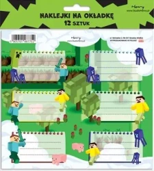 Naklejki na zeszyty - Gra (12szt) - Henry