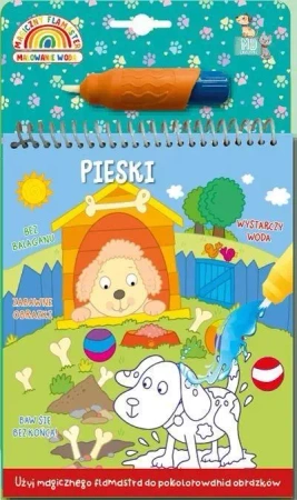 Malowanka z flamastrem wodnym - pieski - praca zbiorowa