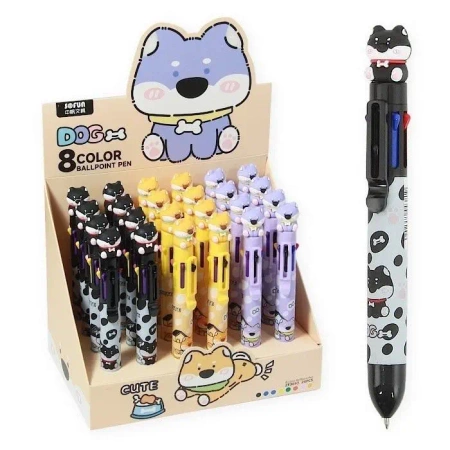Długopis Dog niebieski 8w1 (24szt) - Penword