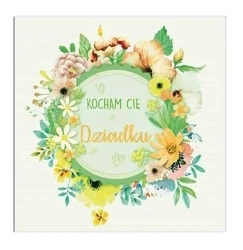 Karnet KW Wianek z kwiatów Dziadek - Henry