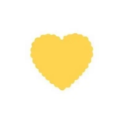 Dziurkacz ozdobny 2,5cm serce falbanka - Dalprint dpCraft