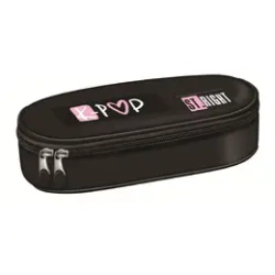 Piórnik saszetka z wewnętrzną klapką Pink K-Pop - ST-MAJEWSKI