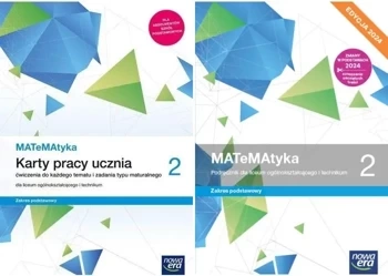 PAKIET MATeMAtyka 2 PODRĘCZNIK + KARTY PRACY ZAKRES PODSTAWOWY Nowa Era LO - Dorota Ponczek, Karolina Wej