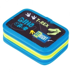 Piórnik potrójny z wyposażeniem PC5 Dinosaur - ST-MAJEWSKI