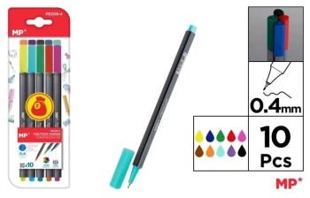 Cienkopis 0.4mm 10 kolorów - MP Main Paper