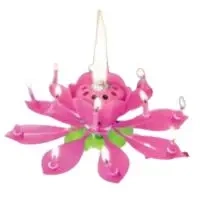 Świeczka grająco-tańcząca różowa - Arpex