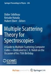 Multiple Scattering Theory for Spectroscopies - Sébilleau Didier