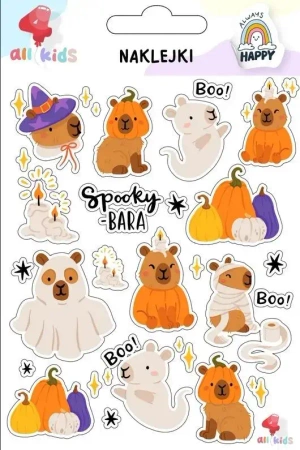 Naklejki dla dzieci Kapibara Halloween - All4Kids