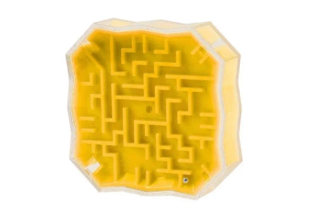 Labirynt z kuleczką żółty - Leantoys