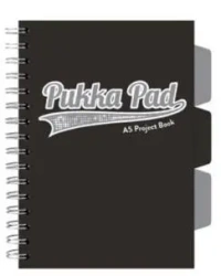 Kołozeszyt Pukka Pad A5 Project Book Black & Grey czarny - Pukka Pads
