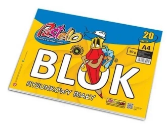 Blok rysunkowy A4 80g 20 kartek - Alfa Pastello