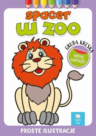 Gruba kreska. Spacer w zoo - praca zbiorowa