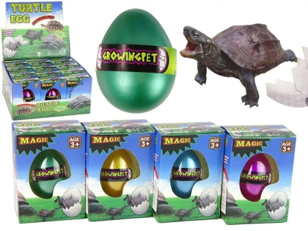 Wykluwające się magiczne jajko zółtwia 6cm - Leantoys