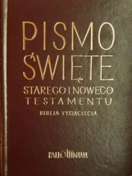 Biblia Tysiąclecia - skórzana, panigatory, złocona - praca zbiorowa
