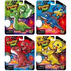 Gniotek dinozaur do rozciągania MIX - Trifox