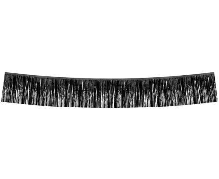 Girlanda dekoracyjna metaliczna czarna 30x300cm - Godan