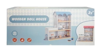 Domek drewniany z windą i mebelkami - SWEDE