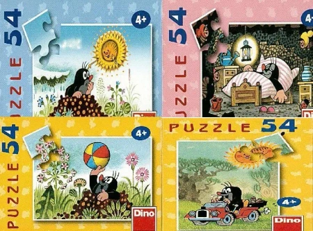 Minipuzzle 54 Krecik MIX DINO - Dino Toys