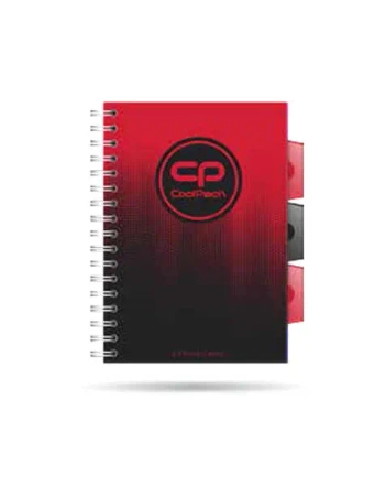 Kołozeszyt A5 100k kratka PP Coolpack gradient cranberry - PATIO