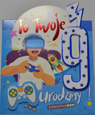 Karnet Urodziny 9 - YEKU