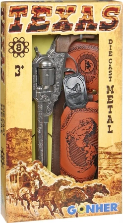 Rewolwer kowbojski metalowy z kaburą - Gonher