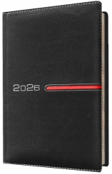 Kalendarz 2026 A6 tygodniowy czarny - Evena