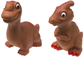 Dinozaur piszczący duży 15,5 cm dla zwierząt 1 szt.mix - Nefi