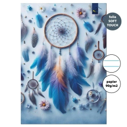 Zeszyt A4 32 kartki w linie 90g Łapacze snów blue - EV-Corp
