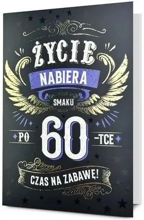 Karnet B6 Urodziny 60 - Pan Dragon