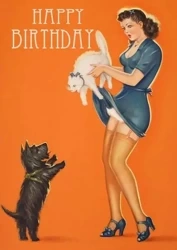 Karnet B6 z kopertą Urodziny Kot i pies - Madame Treacle