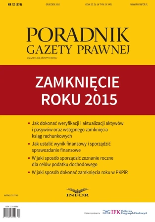 eBook Zamknięcie roku 2015 - Opracowanie zbiorowe