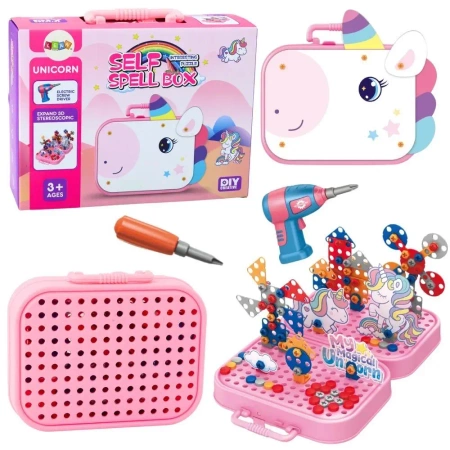 Klocki konstrukcyjne jednorożce - Leantoys