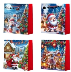 Torebka prezentowa M Boże Narodzenie mix - Ju-Piter