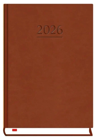 Terminarz 2026 B6 dzienny powszechny brąz - Michalczyk i Prokop